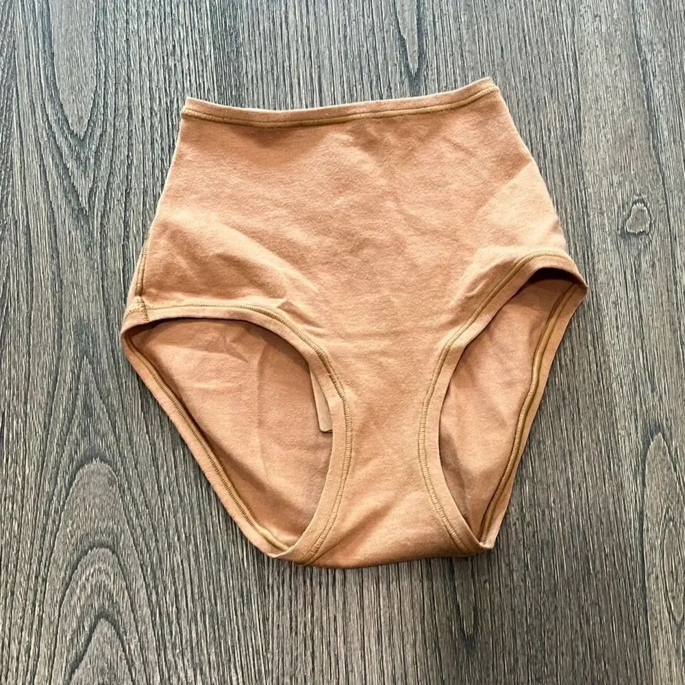 NWT Skims Cotton Jersey Full Brief Camel- Size XXS